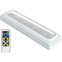 Brilliant Evolution Warm White Wireless LED Light Bar: Under Counter Lights, Cabinet Lights with Remote, Capstone Lighting, A