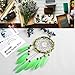 MEXIDAWN DIY Dream Catcher Kits - Green Feather Hippie Decoration Handmade Kits BOHO Wall Hanging