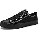 Rorbte Womens Canvas Sneakers for Women Classic Low Top Lace Up Canvas Shoes Womens Fashion Tennis Canvas Shoes Casual Comfortable for Walking