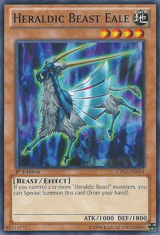 Yu-Gi-Oh! - Heraldic Beast Eale (CBLZ-EN014) - Cosmo Blazer - Unlimited Edition - Common