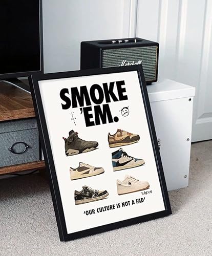 CREAARO Hypebeast Sneaker Poster Unframed Room Decor Shoes for