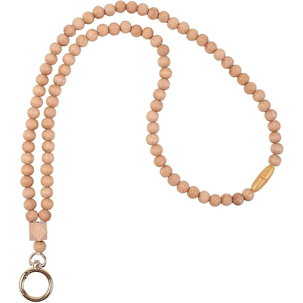 Porte-clés Bracelet Perlé Doré Avec Cœur - Accessoire Sac, Clés Voiture, Cadeau Femme