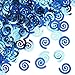 Creative Converting Swirl Foil Confetti, True Blue