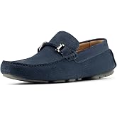 Donald Pliner Men's Drexel Perf Nubuc, Navy 8.5