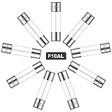 Eoppen 5x20 mm F10AL125V Fast Blow Glass Fuses 10 A