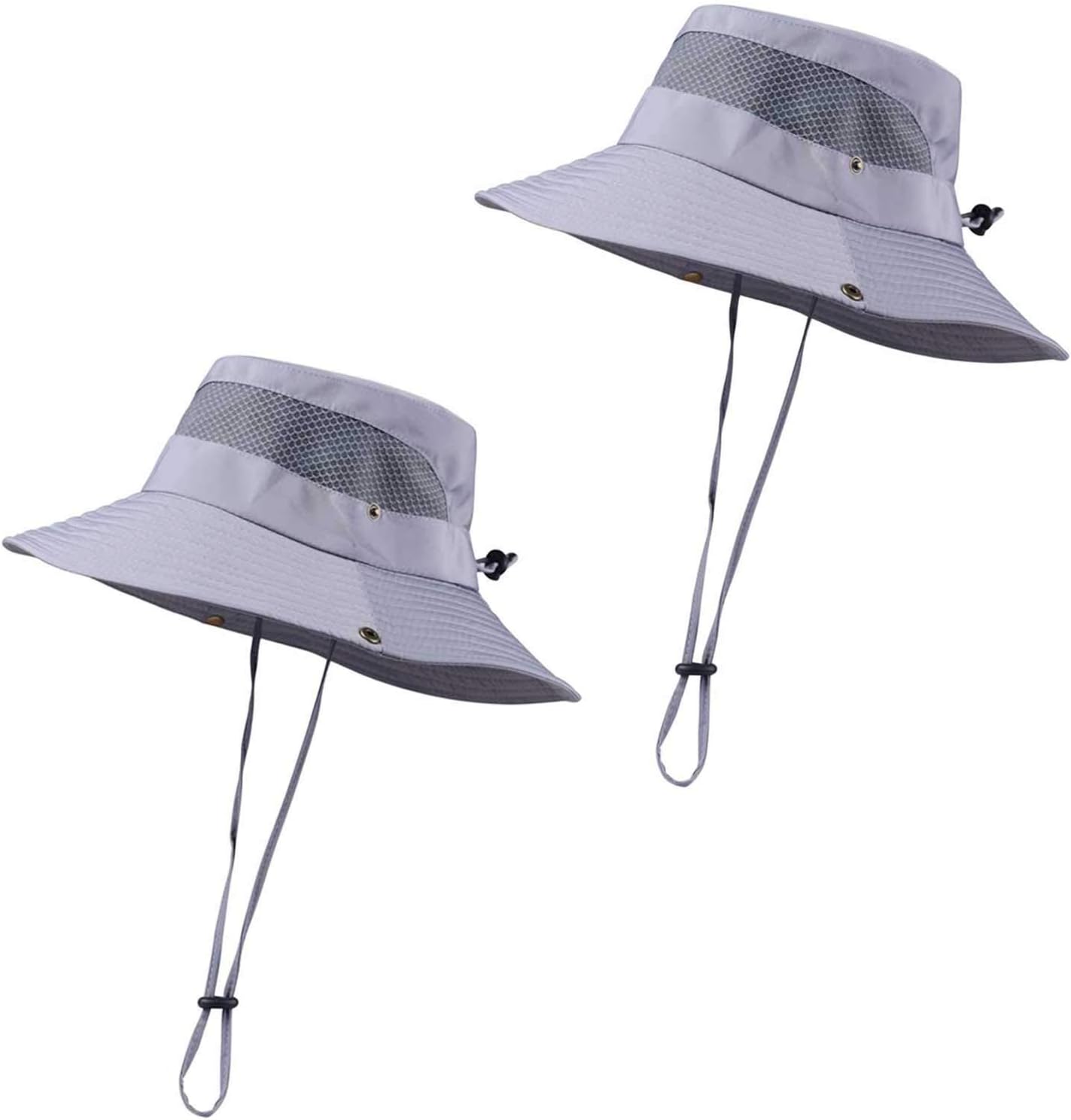 KOOLSOLY Breathable Wide Brim Boonie Hat Outdoor Waterproof UPF 50+ Sun Protection Mesh Safari Sun hat for Travel Fishing … : Clothing