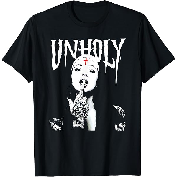Urban Backwoods T-Shirt Donna Con Croce Satanica – Maglietta In Cotone Di Alta Qualità, Regular Fit - 3