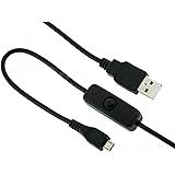 JBtek Raspberry Pi Micro USB Cable with ON / OFF Switch - Easy Start / Reboot !