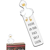 Silly Goose Valentines Gifts Bookmark for Girls Boys, Valentine's Day Gifts for Him Her Women Men, Book Accessories for Reading Lovers, Funny Gag Gift for Book Lovers Readers, Booktok Bookish Gift