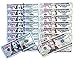 GoodOffer 50 pcs $20 & 50 pcs $100 Dollars Play Money – Realistic Prop Money – Total of $6,000 Copy Money with Two Sides for Pranks, Games, Monopoly – Educational Play Money for Kids – Prop Bills