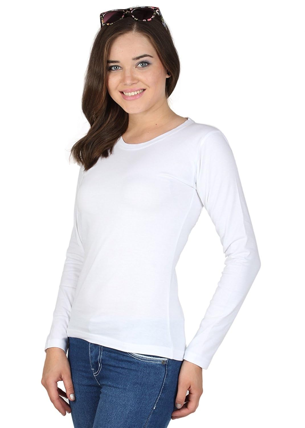 avaatar women full sleeve t shirt combo pack of 3 (grey, white, black)