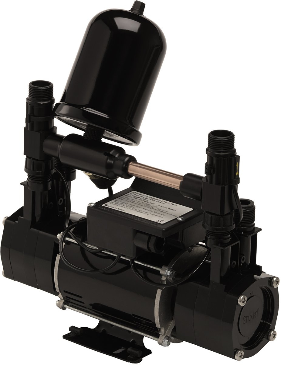 Bristan ST NHPUMP 18TN 1.8 bar Twin End Negative Head Shower Pump, 230