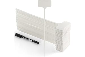 GUFJUCH Garden Markers Waterproof, Outdoor Large Plant Id Tags Tall Plant Labels, Plastic Garden Signs Identification Stakes, for Vegetables Herb Seed Pot Flower, 50pcs 11'' Long