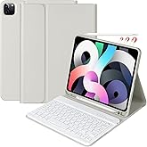 Keyboard Case for iPad Air 11 inch (M3 2025 / M2 2024) & iPad Pro 11 inch (4th/3rd/2nd/1st) Gen - Magnetic Detachable Bluetooth Keyboard with Pencil Holder for 10.9" iPad Air 4th/5th Gen (Gray)