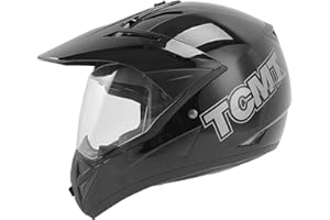 TCMT Motorcycle Dirt Bike Off-Road Motocross ATV Mountain Bike Full Face MX Helmet for Men Women DOT Approved