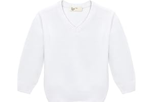 Lilax Toddler and Little Boys Sweater, V-Neck Knit Cardigan Sweater