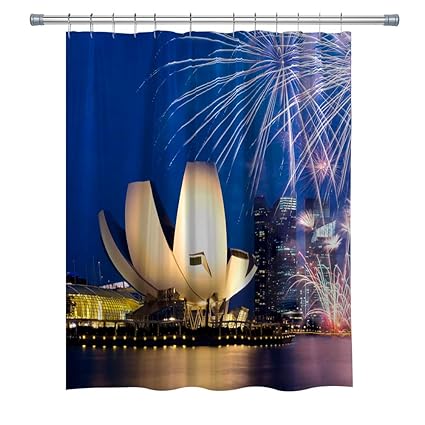 Amazon Com Aperfect Scenery Decor Shower Curtain Singapore