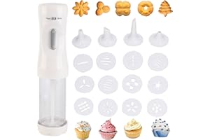 YEmirth Electric Cookie Press for Baking, Electric Cookie Press Gun, Cake Biscuit Cookie Maker Kit Electric Cookie Decorating