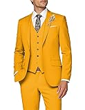 Wangyue Mens Suit Wedding Suits for Men 3 Piece