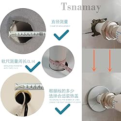 Tsnamay 2 Pcs Wall Split Flange, ABS Round