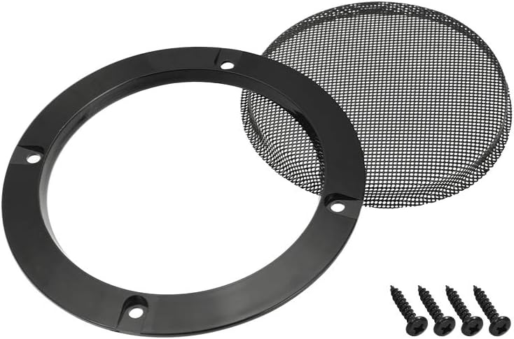 sourcing map 4pcs 2" Speaker Grill Mesh Decorative Circle Woofer Guard Protector Cover Audio Parts Black - Image 5