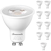 DEWENWILS 10-Pack GU10 LED Bulb Dimmable, 3000K Warm White GU10 Bulb Replacement for Track Lighting, 500LM, 7W(50W Equivalent) LED Light Bulb for Kitchen, Range Hood, Living Room, Bedroom