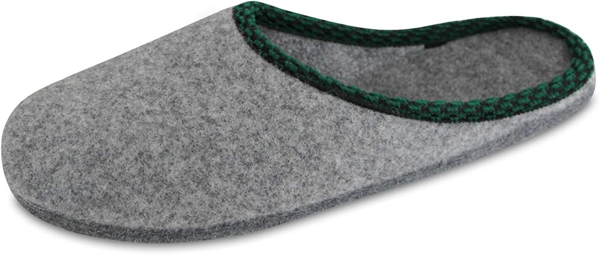 Walker Herren Filz Pantoffeln Mit Zierleiste Und Filzsohle Amazon De Schuhe Handtaschen