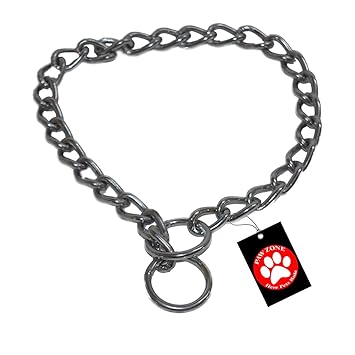 Pawzone Chrome Plated Steel Choke Chain For Dogs (Medium)