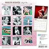 Image de Marilyn Monroe 2018 12 x 12 Inch Monthly Square Wall Calendar by Faces with Foil Stamped Cover, USA American Actress Celebrity (Multilingual Edition)