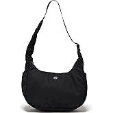 Pander 4L Soft Nylon Crescent Shoulder Bag for Women, Medium Underarm Hobo Purse with Adjustable Strap, Water-Repellent