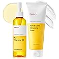 ma:nyo Pure Cleansing Oil 6.7fl oz + Pure & Deep Cleansing Foam 6.7fl oz Korean Facial Cleanser, Blackhead Melting, Daily Makeup Removal with Argan Oil