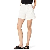Amazon Essentials Women's High-Rise Relaxed-Fit A-line Elastic Back Shorts
