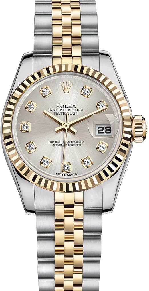 Rolex Datejust Setzt Lady 26 Mm Edelstahl Stahl Gelb Gold Uhr Mit Silber Diamant Zifferblatt Box Papers Ungetragen 1774 Rolex Amazon De Uhren