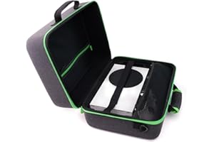 Tangxi Hard Carrying Case Compatible with X Box Series X S, Hard Shell Travel Case for Console Controllers Headset Games and 