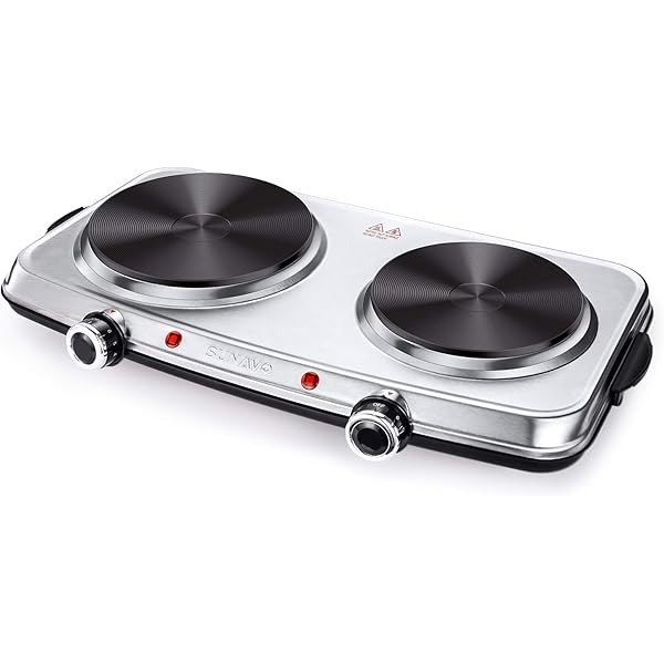 electric countertop double burner