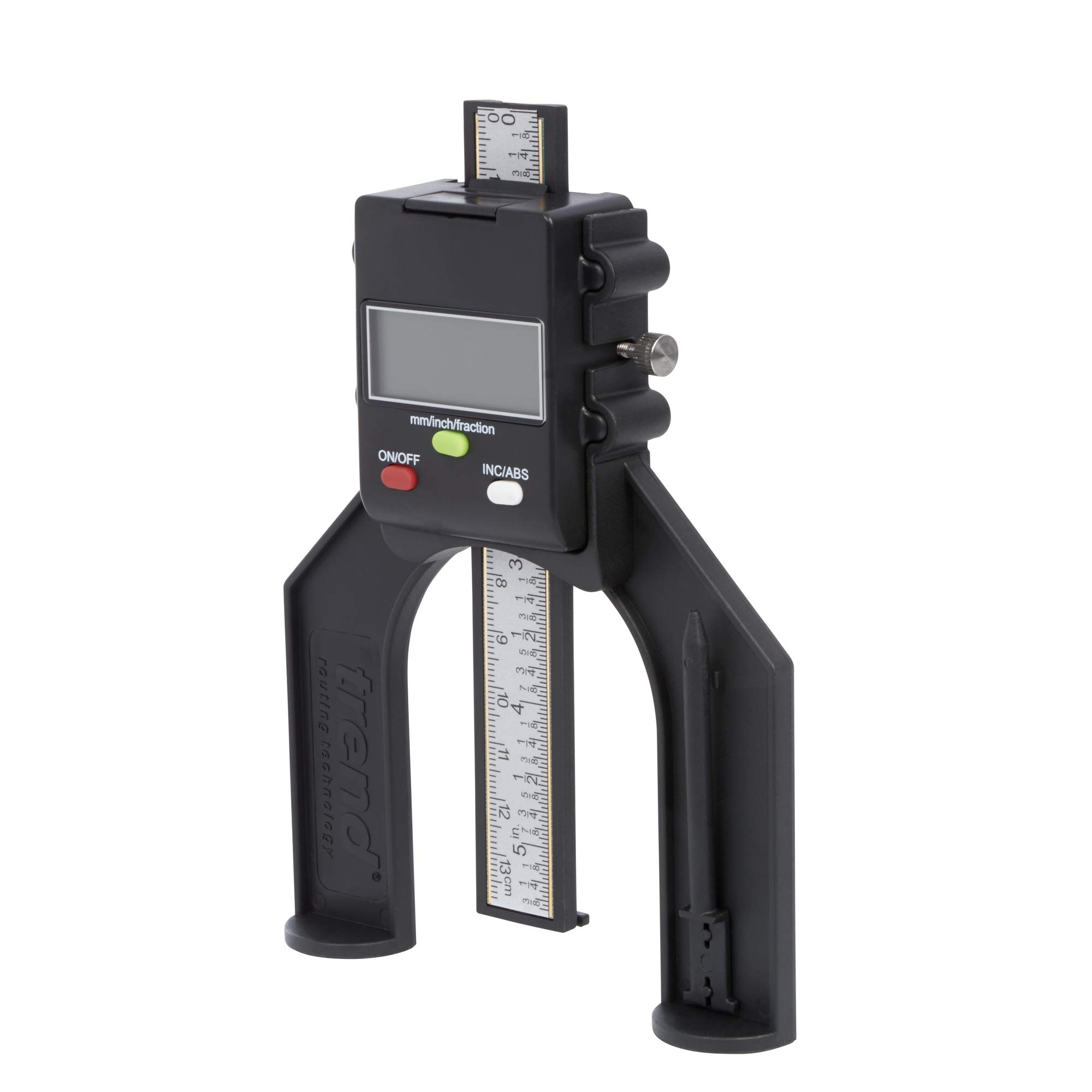 TREND Digital Depth Gauge with 2 23/64 inch Jaw Opening for Precision Rebate and Groove Setting, GAUGE/D60