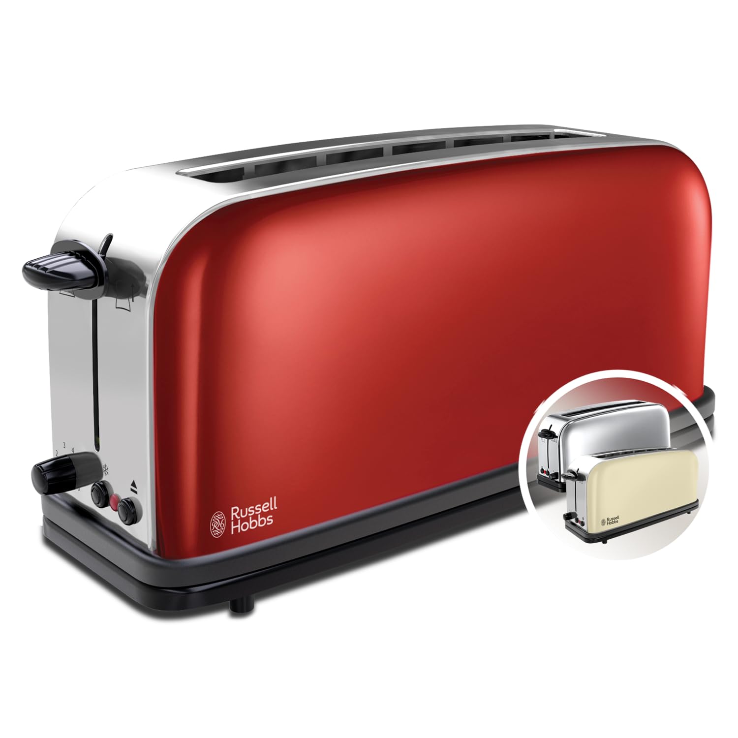 Russell Hobbs Flame Red 2 part(s) Rouge, Acier inoxydable