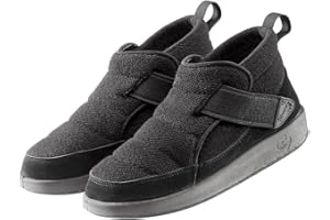 Silvert’s Unisex Extra-Wide Adjustable SoftStep Booties, Easy On Slip-On Shoes with Hook and Loop Strap