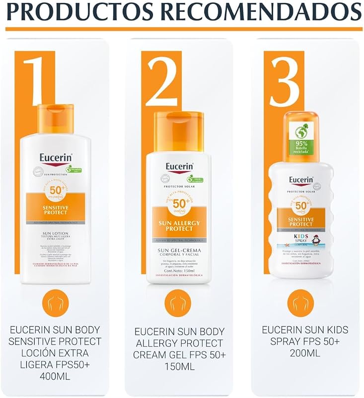 Sun Kids Sensitive Protect Spray FPS 50+ (200 ml), crema de sol con filtros UV, protector solar infantil en spray resistente al agua, protección solar para pieles sensibles