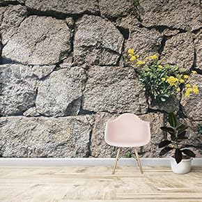 Wall Mural Realistic Rock Background Removable Self-Adhesive Large Wallpaper - 66x96 inches