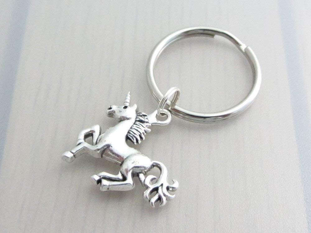 Unicorn Charm Keyring Fantasy Keychain