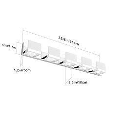 Tipace 5 Lights Modern Chrome Vanity Light for