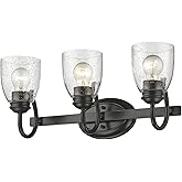 Golden Lighting Parrish 3-Light Vanity in Matte Black