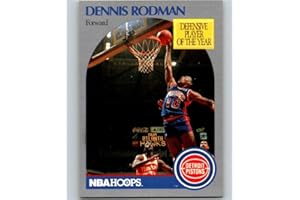 1990-91 NBA Hoops #109 Dennis Rodman Detroit Pistons Official Basketball Trading Card