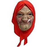 Xinxiaomeng Old Woman Mask Realistic Granny Masks Scary Masks for Adults Halloween Costume Cosplay Latex Props