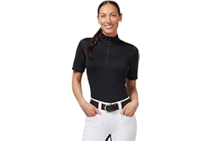 Kerrits Women's Ice Fil Lite Short Sleeve Shirt – Cooling Sun Protection Shirt for Horse Riding, Golf, Hiking