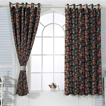 Amazon Com Garden Art Blackout Curtains For Bedroom Dark Toned