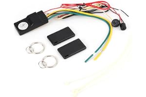 Shanrya Auto Immobilizer Anti-Robbing Dual Strong Concealment Engine Immobilizer Strong Compatibility Adjust Sensing Distance Anti-Theft Anti-Hijacking Auto Car Intelligent Alarm for 12V Car