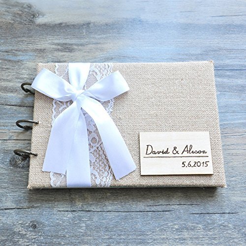 Buy Custom Wedding Guest Book Personalized Wood Rustic Wedding