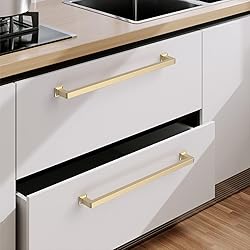 9BUILD 10 Pack 10 Inch Cabinet Handles Brushed